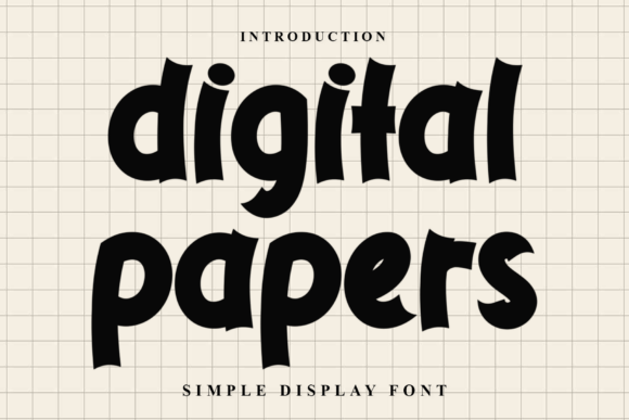 Digital Papers Font - Featured Image