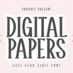 Digital Papers Font - Featured Image