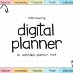 Digital Planner Font - Featured Image
