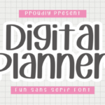 Digital Planner Font - Featured Image