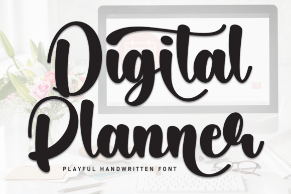 Digital Planner Font - Featured Image
