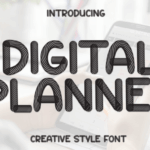 Digital Planner Font - Featured Image