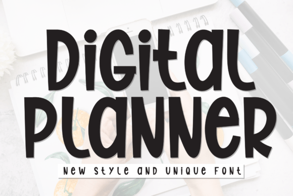 Digital Planner Font - Featured Image