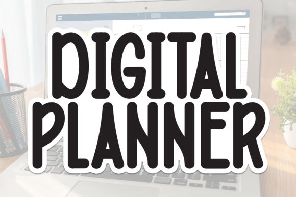 Digital Planner Font - Featured Image