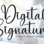 Digital Signature Font - Featured Image