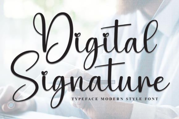 Digital Signature Font - Featured Image