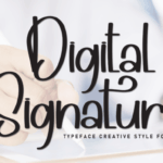 Digital Signature Font - Featured Image