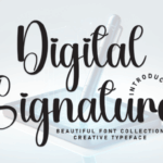 Digital Signature Font - Featured Image