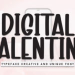 Digital Valentine Font - Featured Image