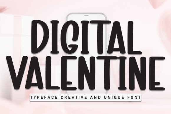Digital Valentine Font - Featured Image
