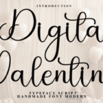 Digital Valentine Font - Featured Image