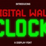Digital Wall Clock Font - Featured Image