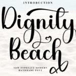 Dignity Beach Font - Featured Image