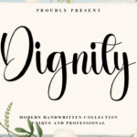 Dignity Font - Featured Image