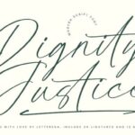 Dignity Justice Font - Featured Image