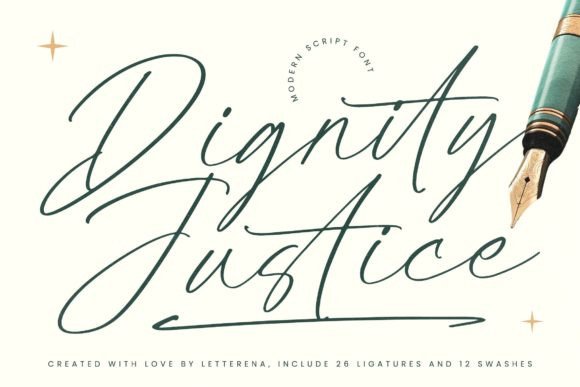 Dignity Justice Font - Featured Image