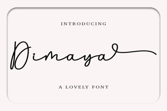 Dimaya Font - Featured Image