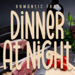 Dinner at Night Font - Featured Image