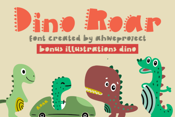 Dino Roar Font - Featured Image