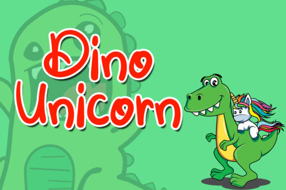 Dino Unicorn Font - Featured Image