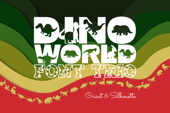 Dino World Trio Font - Featured Image