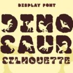 Dinosaur Silhouette Font - Featured Image