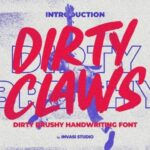 Dirty Claws Font - Featured Image