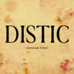 Distic Font - Featured Image
