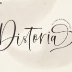 Distoria Script Font - Featured Image