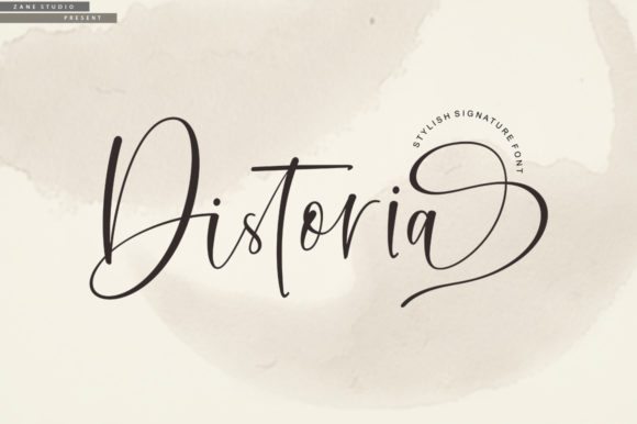Distoria Script Font - Featured Image