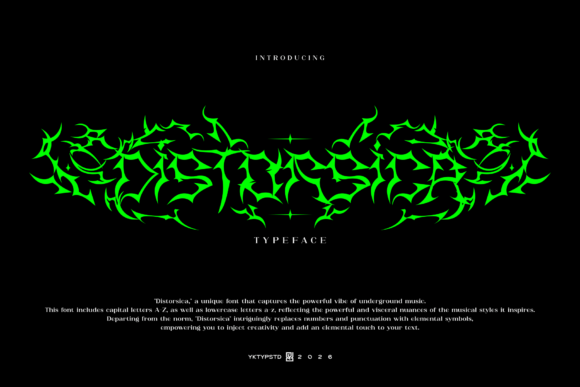Distorsica Font - Featured Image