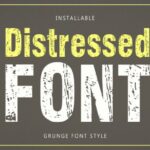 Distressed Font - Featured Image