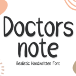 Doctors Note Font - Featured Image