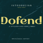 Dofend Font - Featured Image