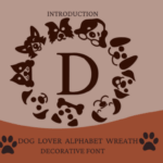 Dog Lover Alphabet Wreath Font - Featured Image