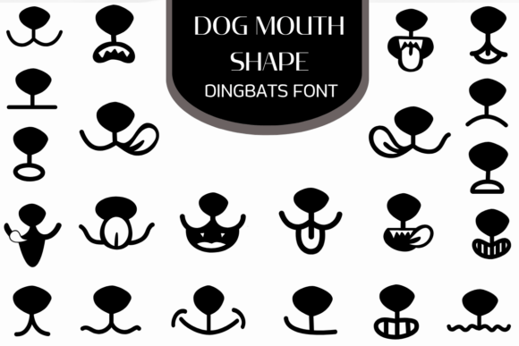 Dog Mouth Shape Font - Featured Image