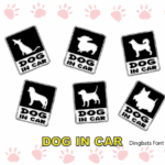 Dog in Car Font - Featured Image