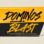 Dominos Blast Font - Featured Image