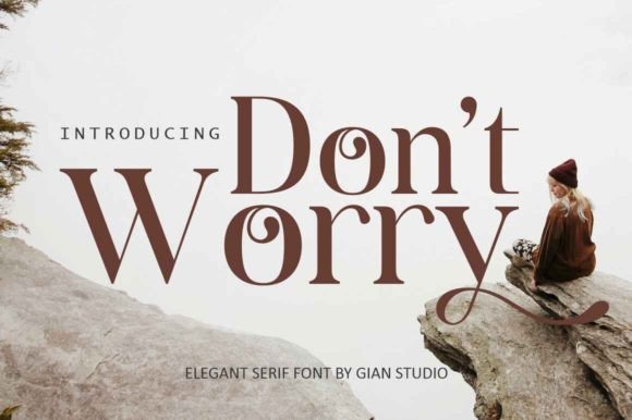 Don't Worry Font - Featured Image