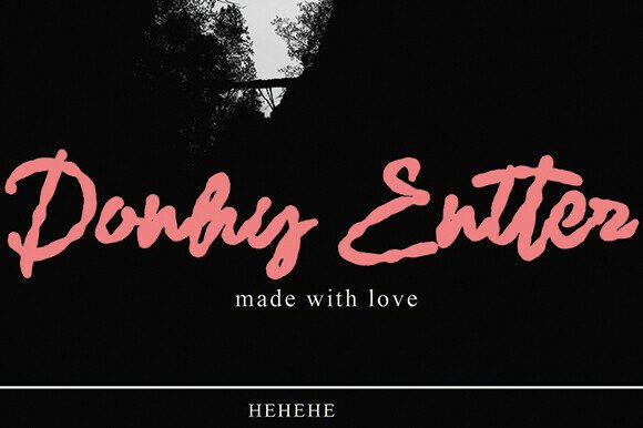 Donhy Entter Font - Featured Image