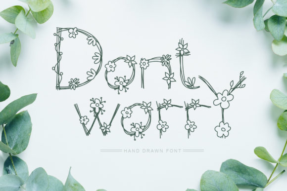 Dont Worry Font - Featured Image