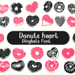 Donuts Heart Font - Featured Image