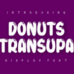 Donuts Transupa Font - Featured Image