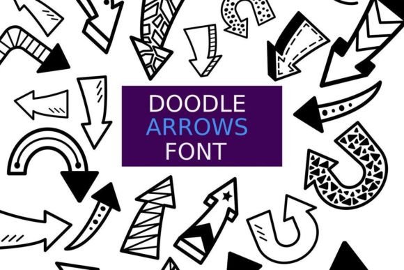 Doodle Arrows Font - Featured Image