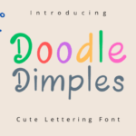 Doodle Dimples Font - Featured Image