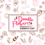 Doodle Flowers Font - Featured Image