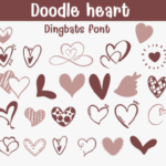 Doodle Heart Font - Featured Image