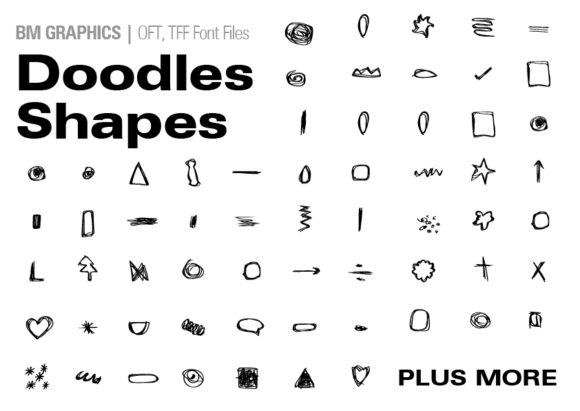 Doodle Shapes Font - Featured Image