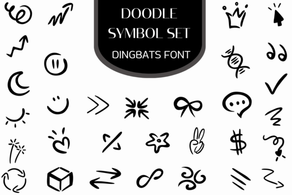 Doodle Symbol Set Font - Featured Image