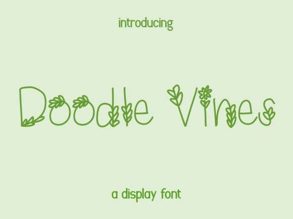 Doodle Vines Font - Featured Image